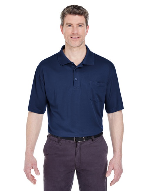 8405P UltraClub Adult Cool & Dry Sport Polo withPocket