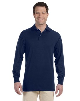 437ML Jerzees Adult SpotShield™ Long-Sleeve Jersey Polo