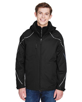 88196 NORTH Men's Angle 3-in-1 Jacket with Bonded Fleece Liner