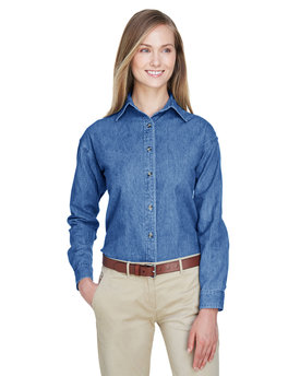 8966 UltraClub Ladies' Cypress Denim