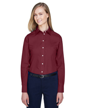 D620W Devon Ladies' Crown Collection® Solid Broadcloth Woven Shirt