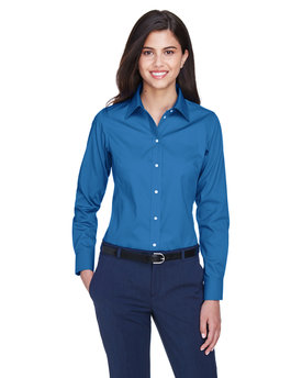 D630W Devon Ladies' Crown Collection® Solid Oxford Woven Shirt