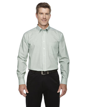 D645 Devon Men's Crown Collection® Banker Stripe Woven Shirt