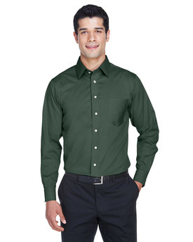 DG530 Devon Men's Crown Collection® Solid Stretch Twill Woven Shirt