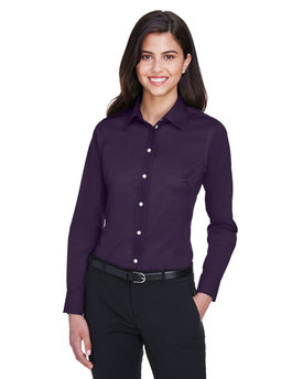 DG530W Devon Ladies' Crown Collection® Solid Stretch Twill Woven Shirt