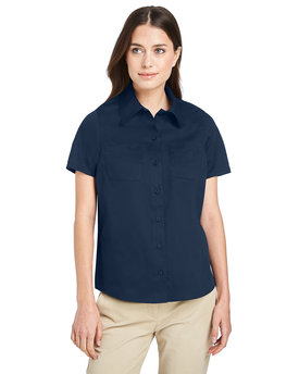 M585W Harriton Ladies' Advantage IL Short-Sleeve Work Shirt