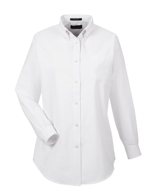 8990 UltraClub Ladies' Classic Wrinkle-Resistant Long-Sleeve Oxford