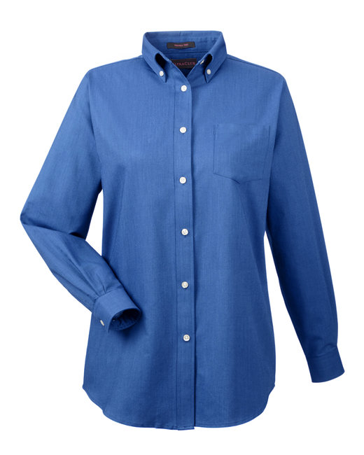 8990 UltraClub Ladies' Classic Wrinkle-Resistant Long-Sleeve Oxford